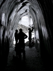 Doug Preparing to Climb in Ice Cave 1